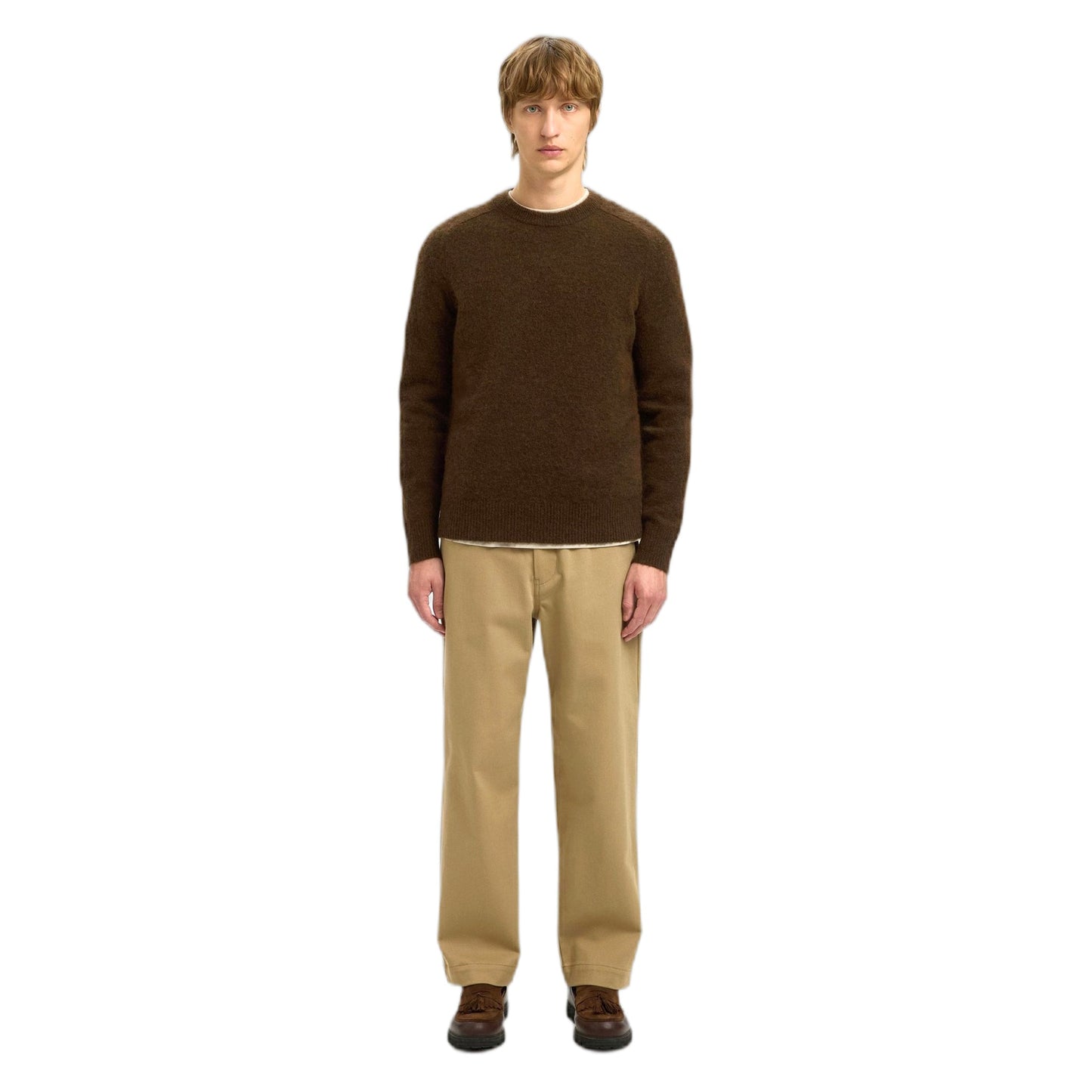 Maglione Girogola Selected Homme Rai Ls Knit Crewneck - Demitasse - Maglioni di Selected | Francis Concept