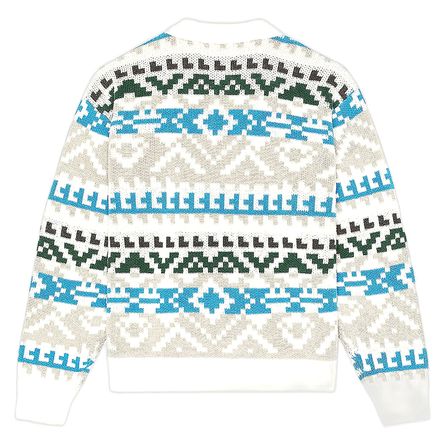 Maglione Obey Geo Polo Sweater - Whisper White Multi - Maglieria di Obey | Francis Concept