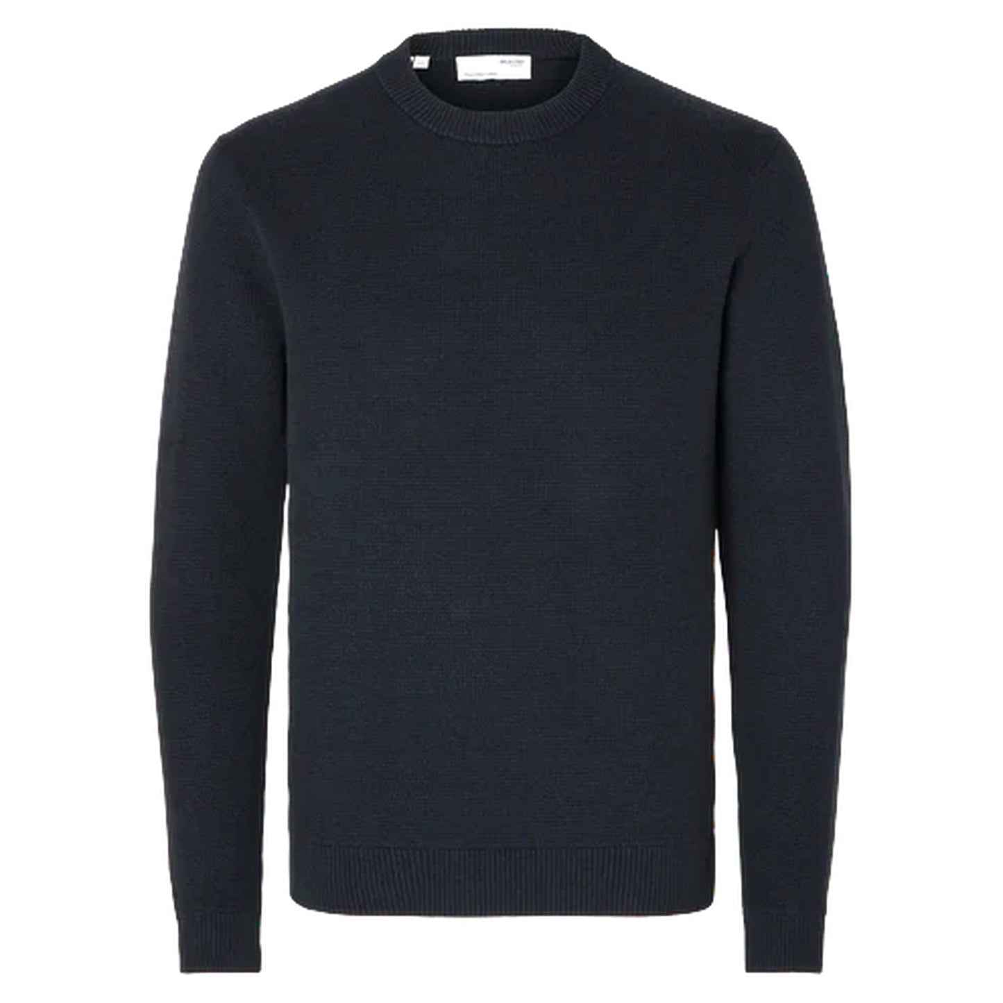 Maglione Selected Homme Dane Ls Knit Structure Crew Neck - Navy - Maglieria di Selected Homme | Francis Concept
