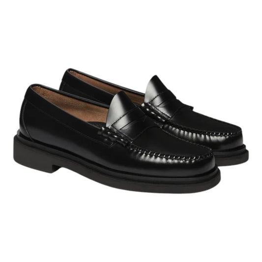 Mocassino G.H.Bass & Co. Weejuns Step Larson Penny Loafers Black Leather - Scarpe di G.H.Bass & Co. | Francis Concept