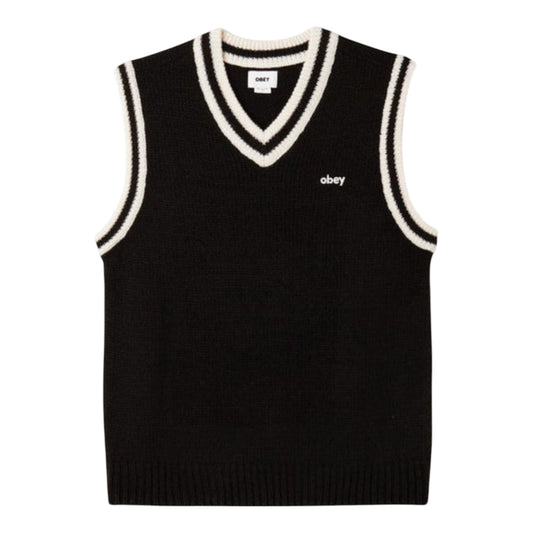 Gilet In Maglia Obey Alden Sweater Vest - Black Francis Concept