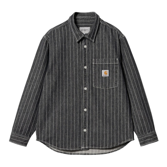 Carhartt Wip Orlean Shirt Jacket - Black / White