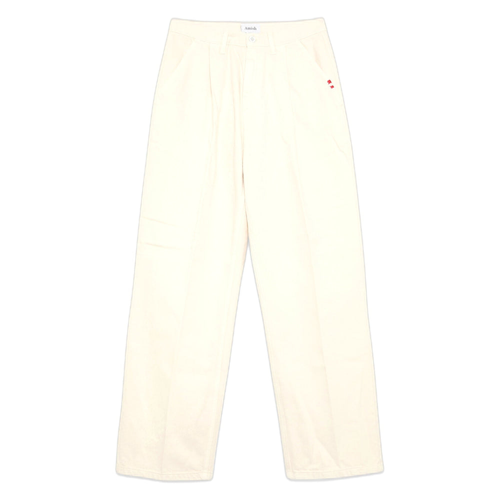 Pantalone Amish Pant Nogend - Bull Dyed Ecru - Pantaloni di Amish | Francis Concept