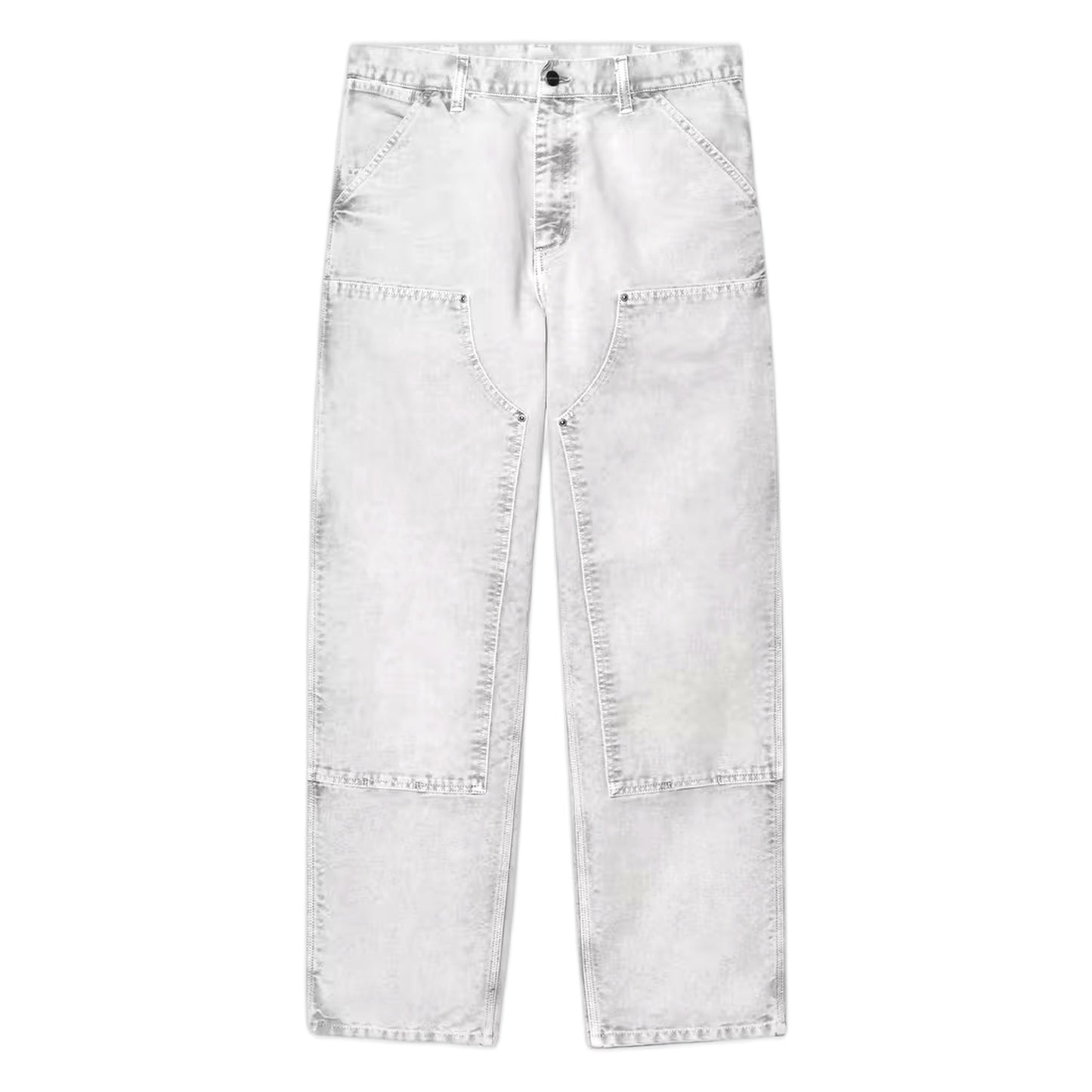 Pantalone Carhartt Wip Double Knee Pant - Black Chalk Wash - Pantaloni di Carhartt Wip | Francis Concept