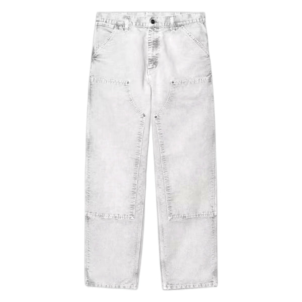 Pantalone Carhartt Wip Double Knee Pant - Black Chalk Wash - Pantaloni di Carhartt Wip | Francis Concept
