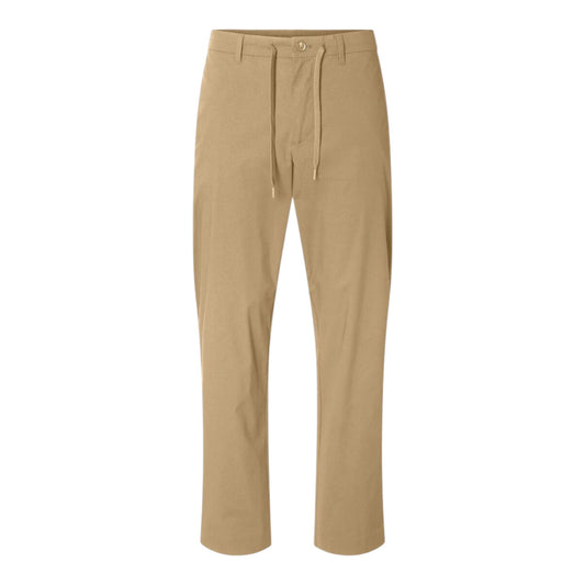 Pantalone Selected Homme Regular Tape Leroy Flex Pant - Beige - Pantaloni di Selected Homme | Francis Concept
