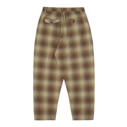 Pantalone Uomo Universal Works Check Seersucker Hi Water Trouser - Verde - Pantaloni di Universal Works | Francis Concept