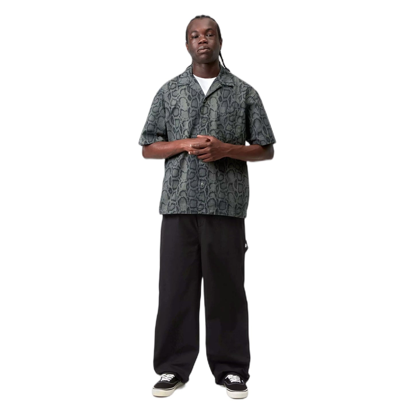 Pantaloni Carhartt Wip Holden Pant - Black Garment Dyed-Francis Concept