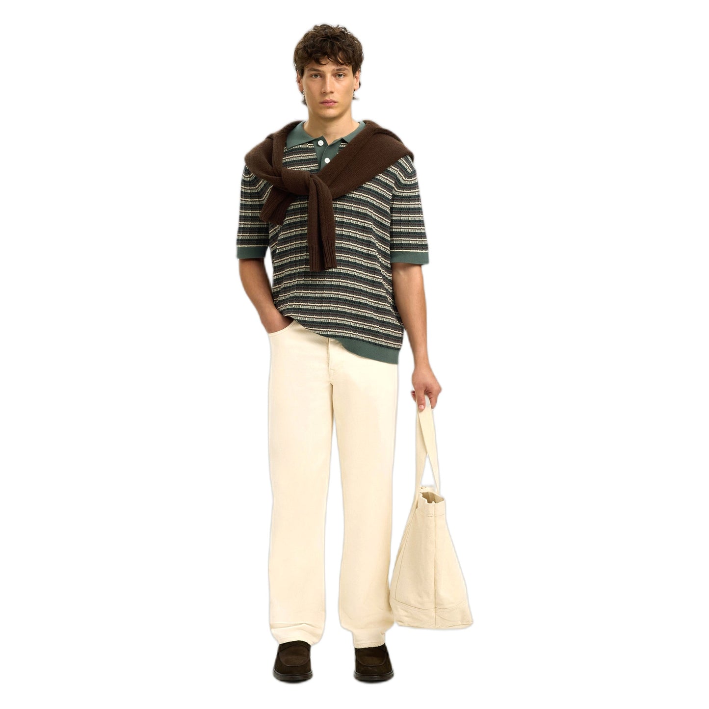 Pantaloni Selected Homme 220 Loose Ben Summer Jeans - Ecru
