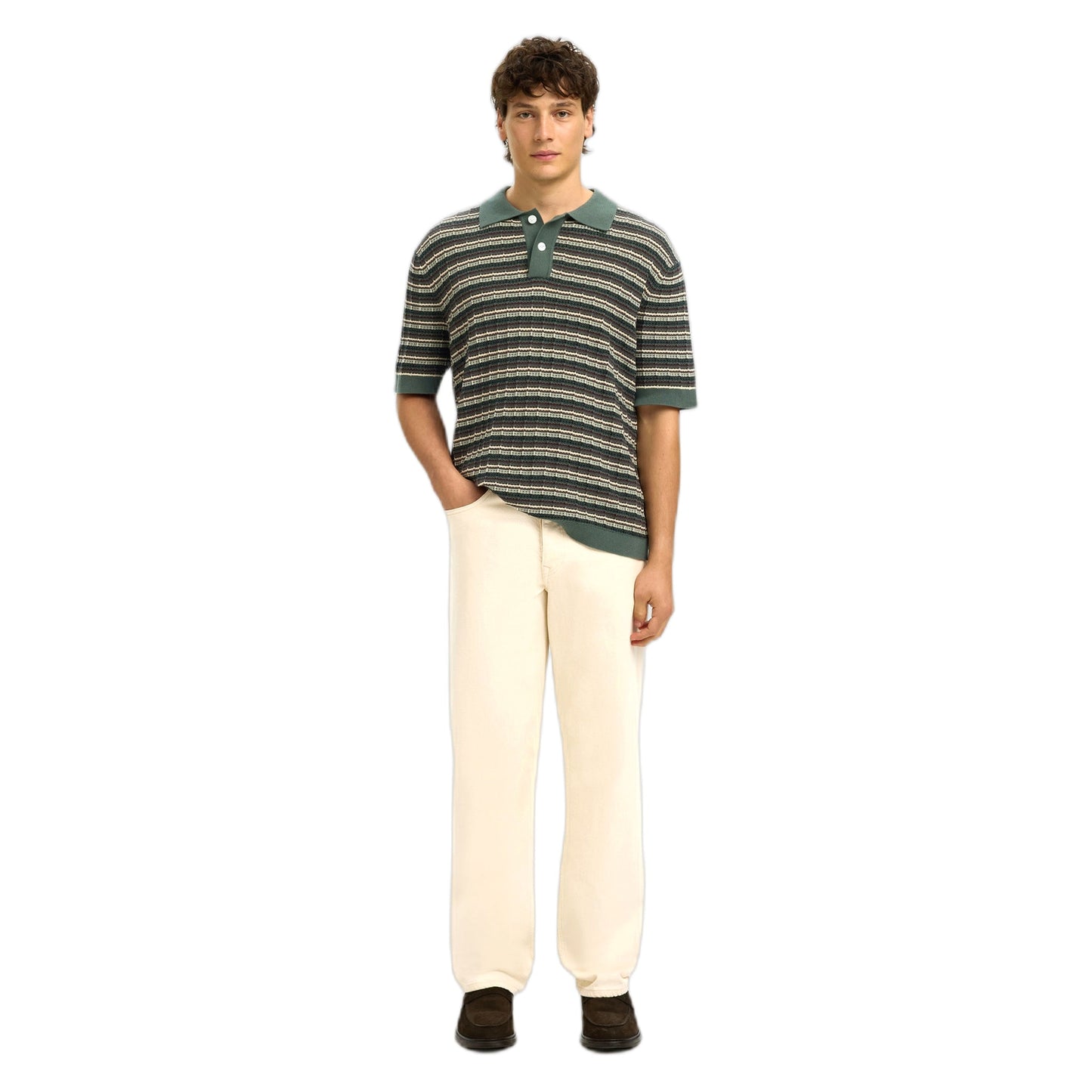 Pantaloni Selected Homme 220 Loose Ben Summer Jeans - Ecru