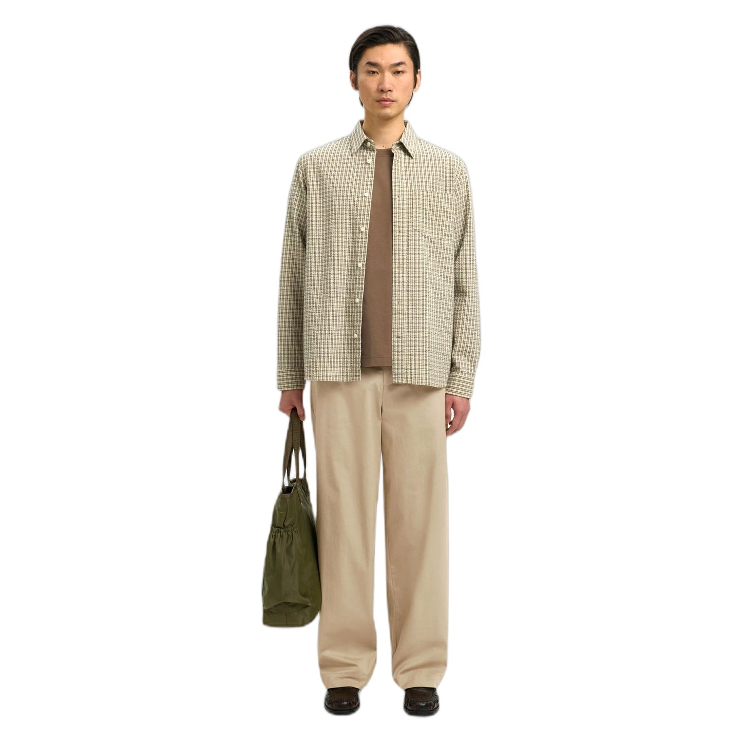 Pantaloni Selected Homme 260 Wide Leg Axel Jari Pant - Beige