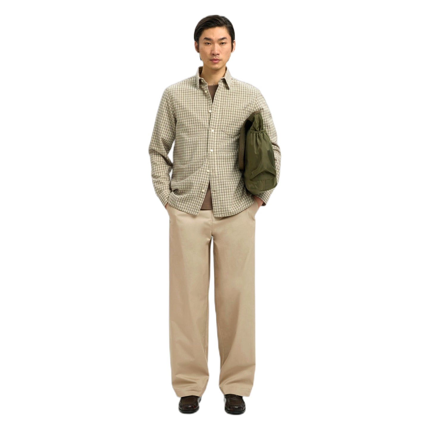 Pantaloni Selected Homme 260 Wide Leg Axel Jari Pant - Beige