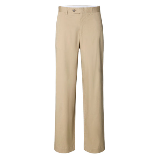 Pantaloni Selected Homme 260 Wide Leg Axel Jari Pant - Beige