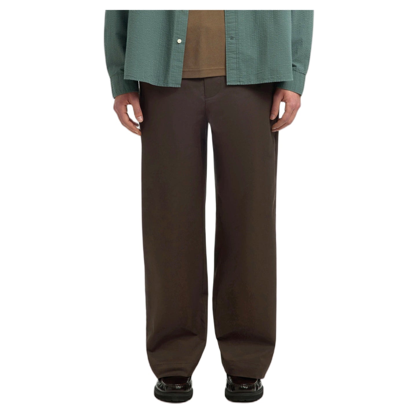 Pantaloni Selected Homme 260 Wide Leg Axel Jari Pant - Marrone