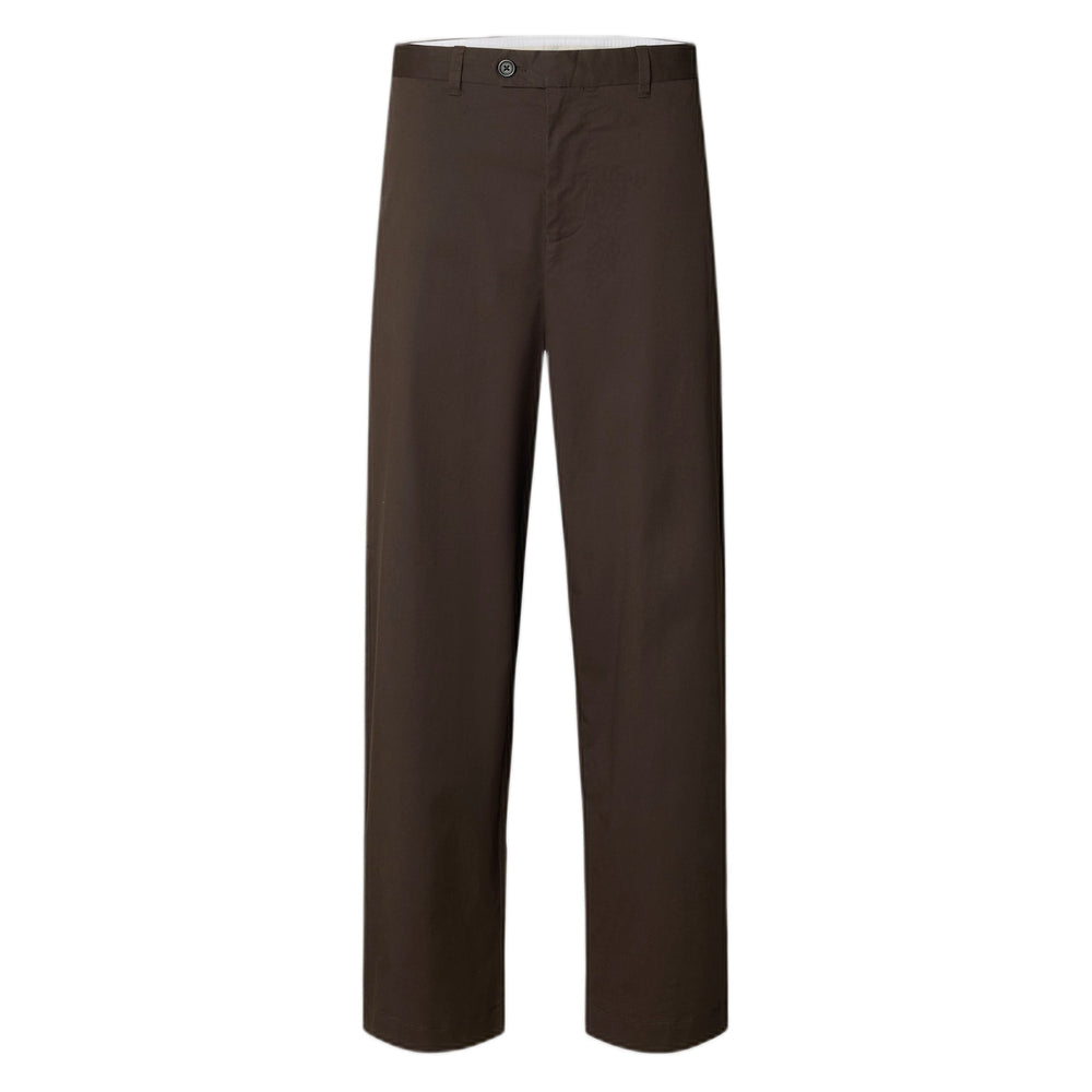 Pantaloni Selected Homme 260 Wide Leg Axel Jari Pant - Marrone