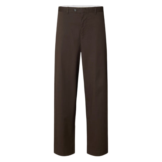 Pantaloni Selected Homme 260 Wide Leg Axel Jari Pant - Marrone