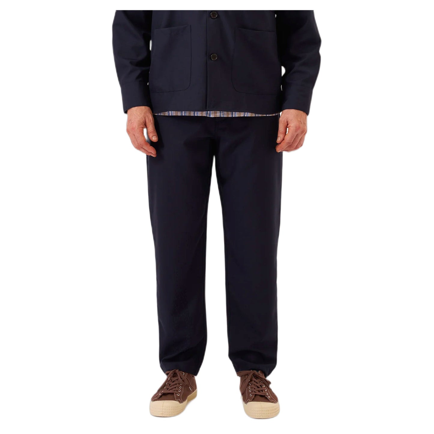 Pantaloni Universal Works Military Chino Tropical Suiting - Navy