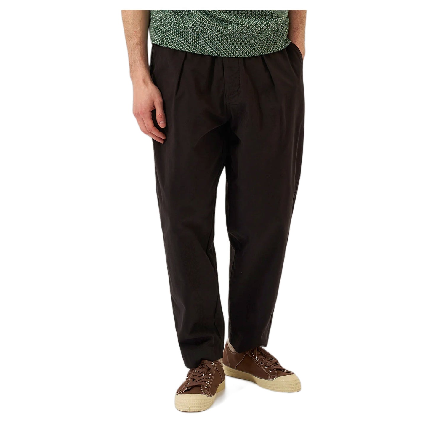 Pantaloni Universal Works Oxford Pant Lyo Linen Mix - Licorice