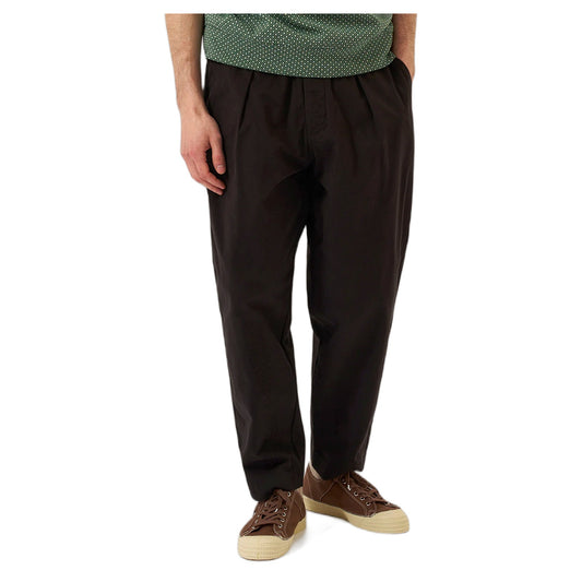 Pantaloni Universal Works Oxford Pant Lyo Linen Mix - Licorice - Pantaloni di Universal Works | Francis Concept