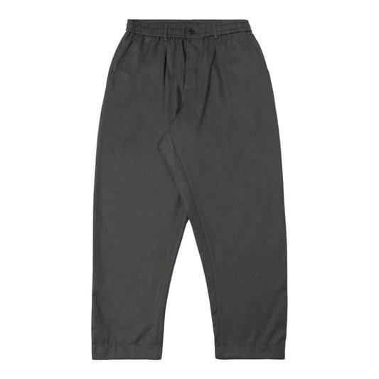 Pantaloni Universal Works Oxford Pant Travel Suiting - Charcoal - Pantaloni di Universal Works | Francis Concept