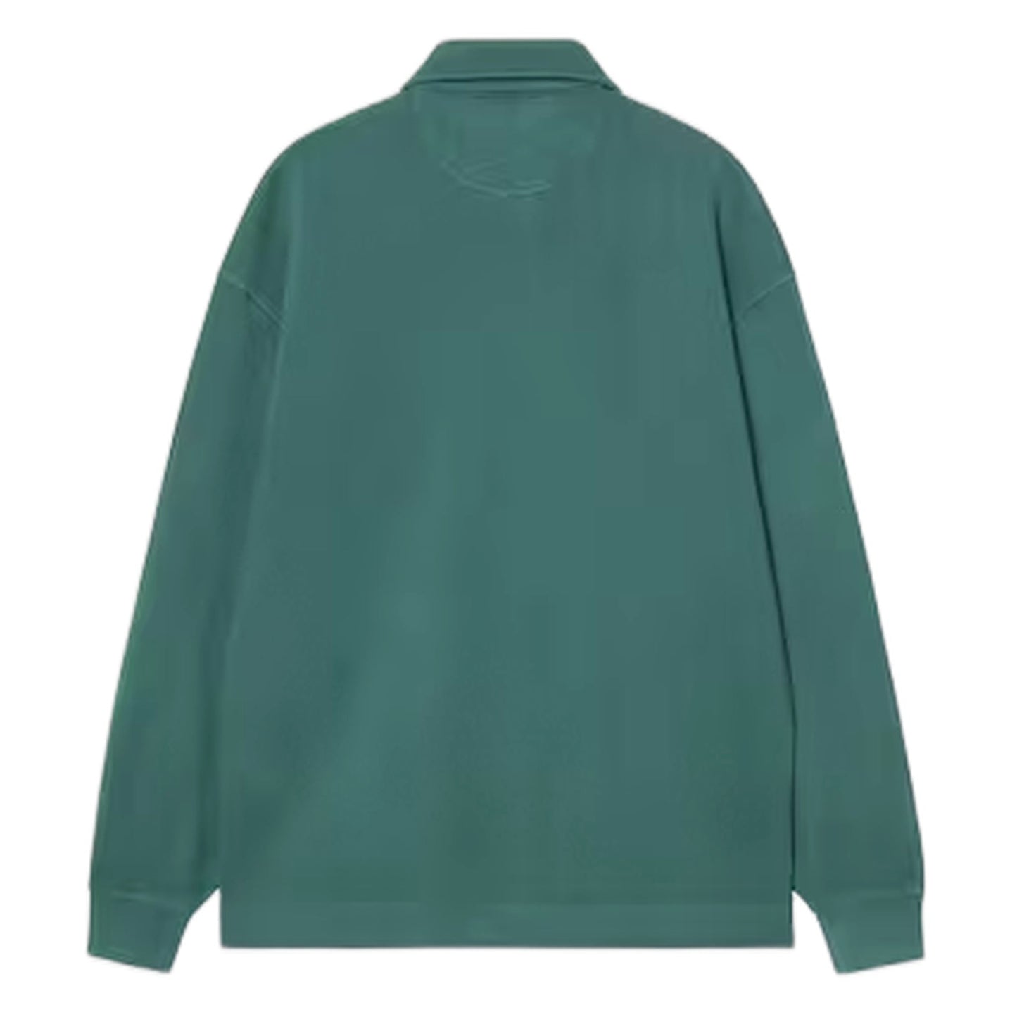 Polo Carhartt Wip Pique Script Sweat - Dark Fir / White Garment Dyed - Felpe di Carhartt Wip | Francis Concept