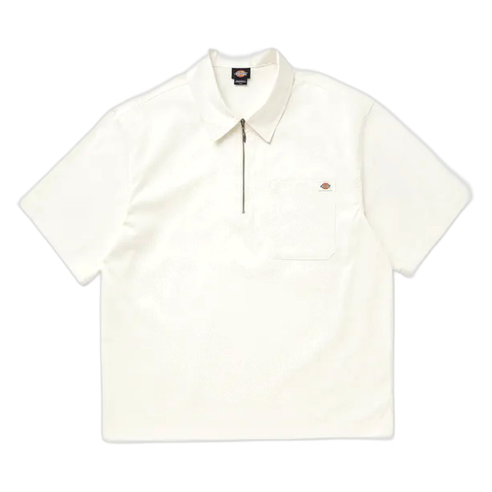 Polo Dickies Cadiz QZ Shirt SS - Egret-Francis Concept