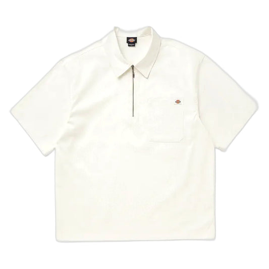 Polo Dickies Cadiz QZ Shirt SS - Egret-Francis Concept