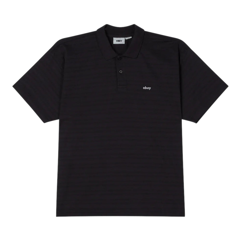 Polo Obey Nash Bigwig Polo SS - Digital Black - Polo di Obey | Francis Concept