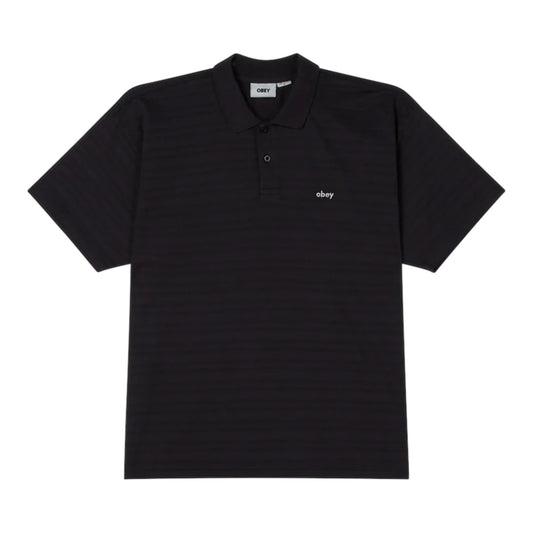 Polo Obey Nash Bigwig Polo SS - Digital Black - Polo di Obey | Francis Concept