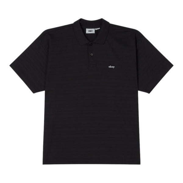 Polo Obey Nash Bigwig Polo SS - Digital Black - Polo di Obey | Francis Concept