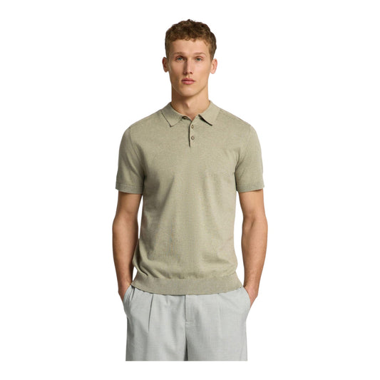Polo Selected Homme Berg SS Knit Polo - Vetiver - Polo di Selected Homme | Francis Concept