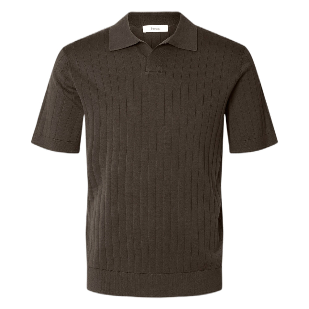 Polo Selected Homme Torino SS Knit open Stitch Polo - Delicioso