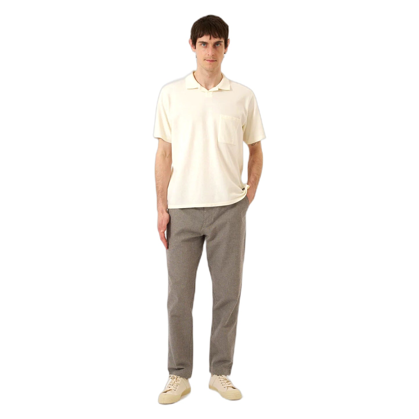 Polo Universal Works Vacation Polo Piquet - Ecru-Francis Concept