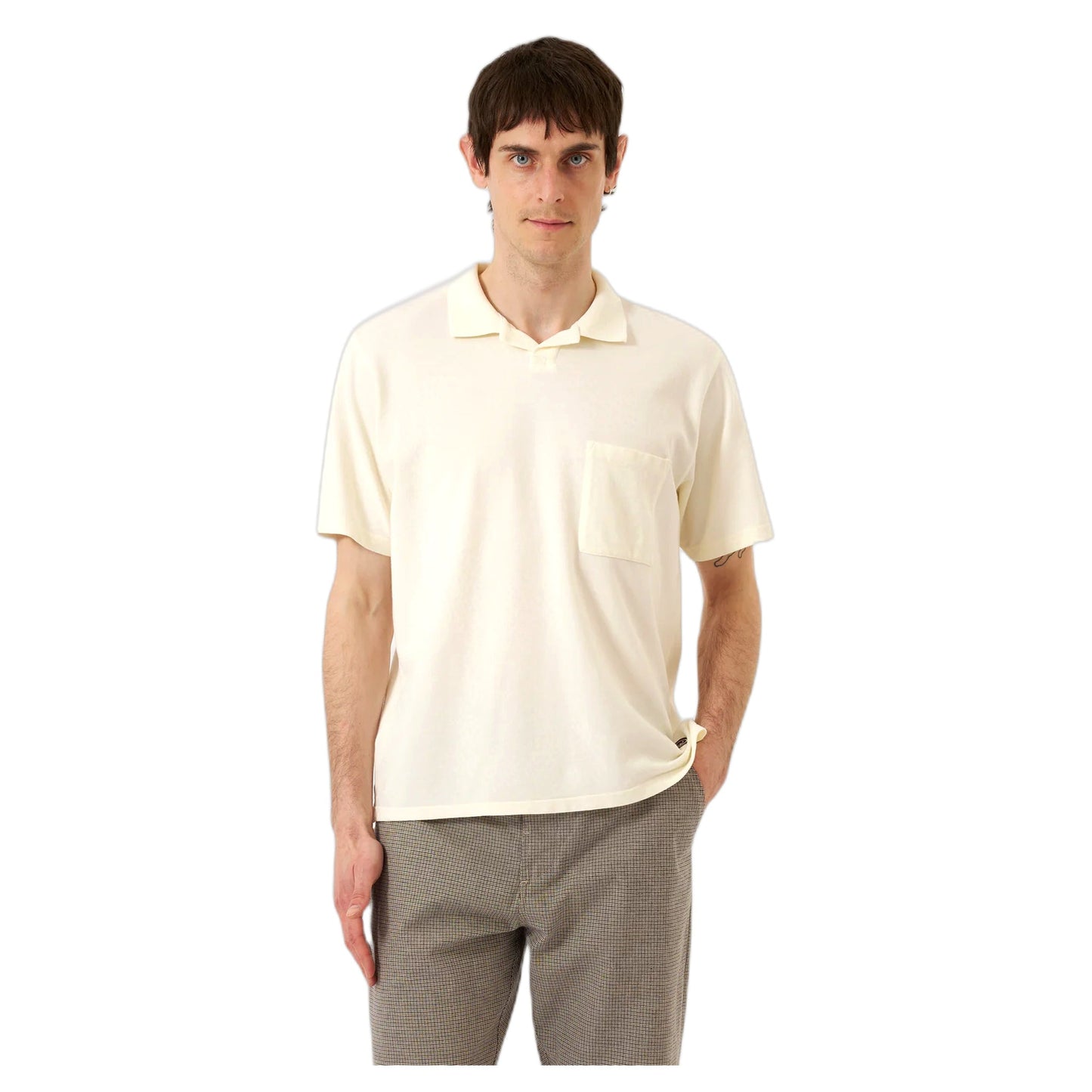 Polo Universal Works Vacation Polo Piquet - Ecru-Francis Concept