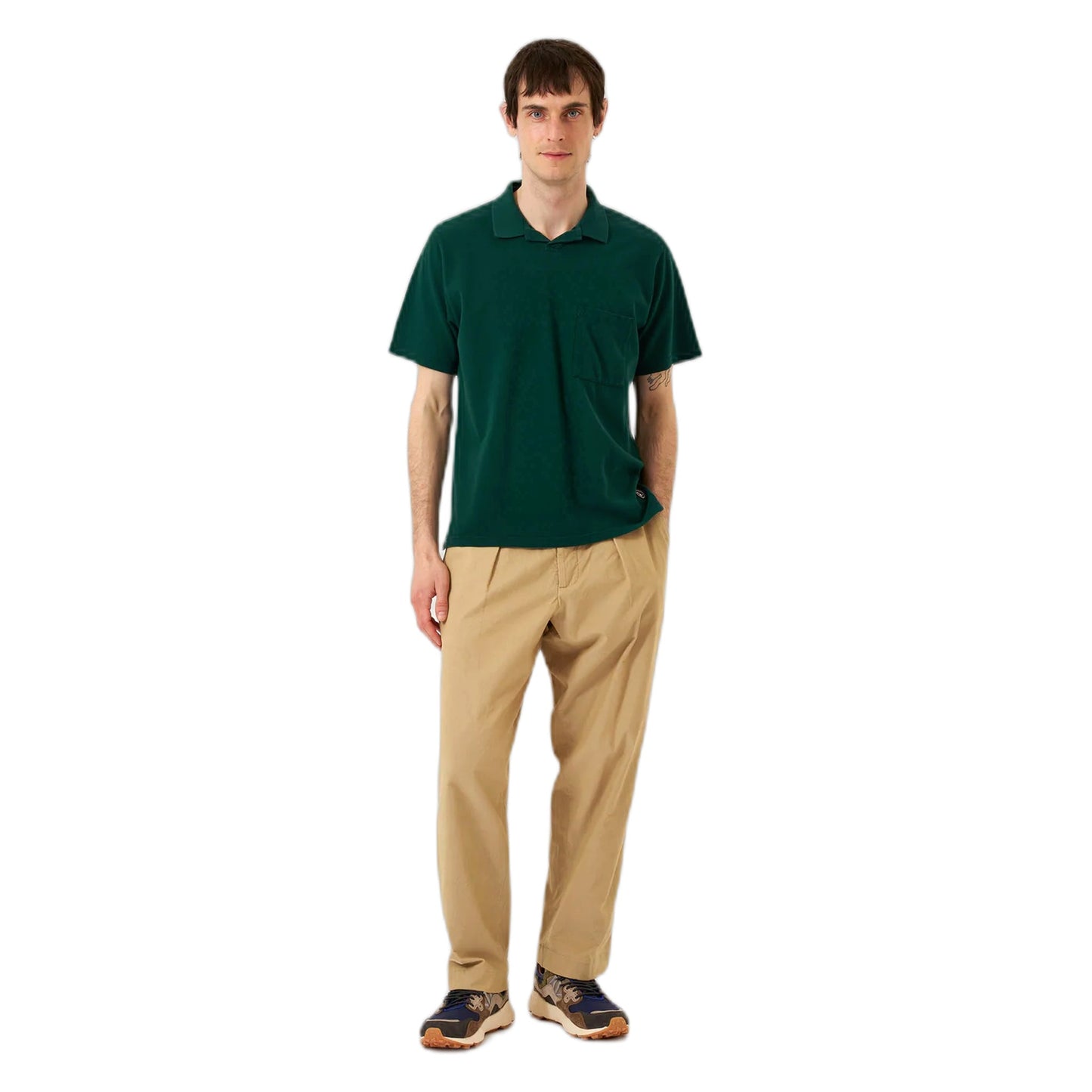 Polo Universal Works Vacation Polo Piquet - Green-Francis Concept