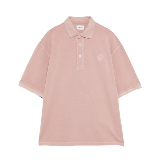 Polo Uomo Oversize Amish MAN AMISH Piquet Pigment Grey pink Rosa - Polo di Amish | Francis Concept