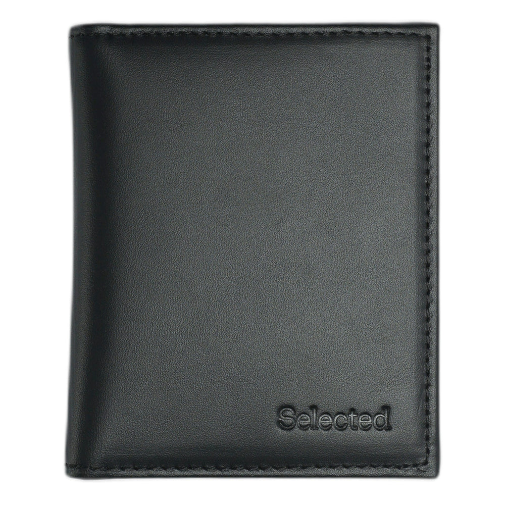 Portafogli Selected Homme Leo Leather Fold Wallet - Nero