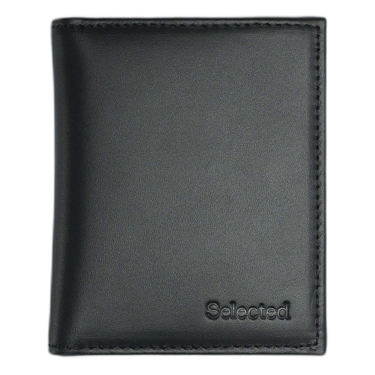 Portafogli Selected Homme Leo Leather Fold Wallet - Nero