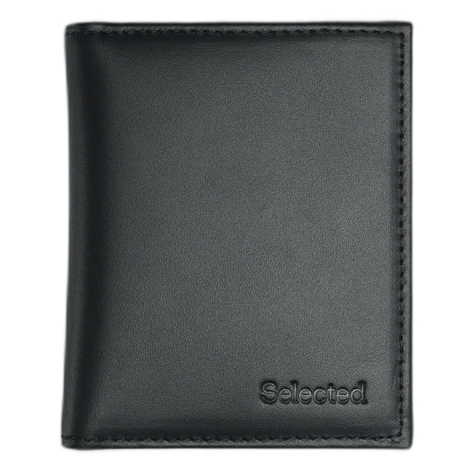 Portafogli Selected Homme Leo Leather Fold Wallet - Nero