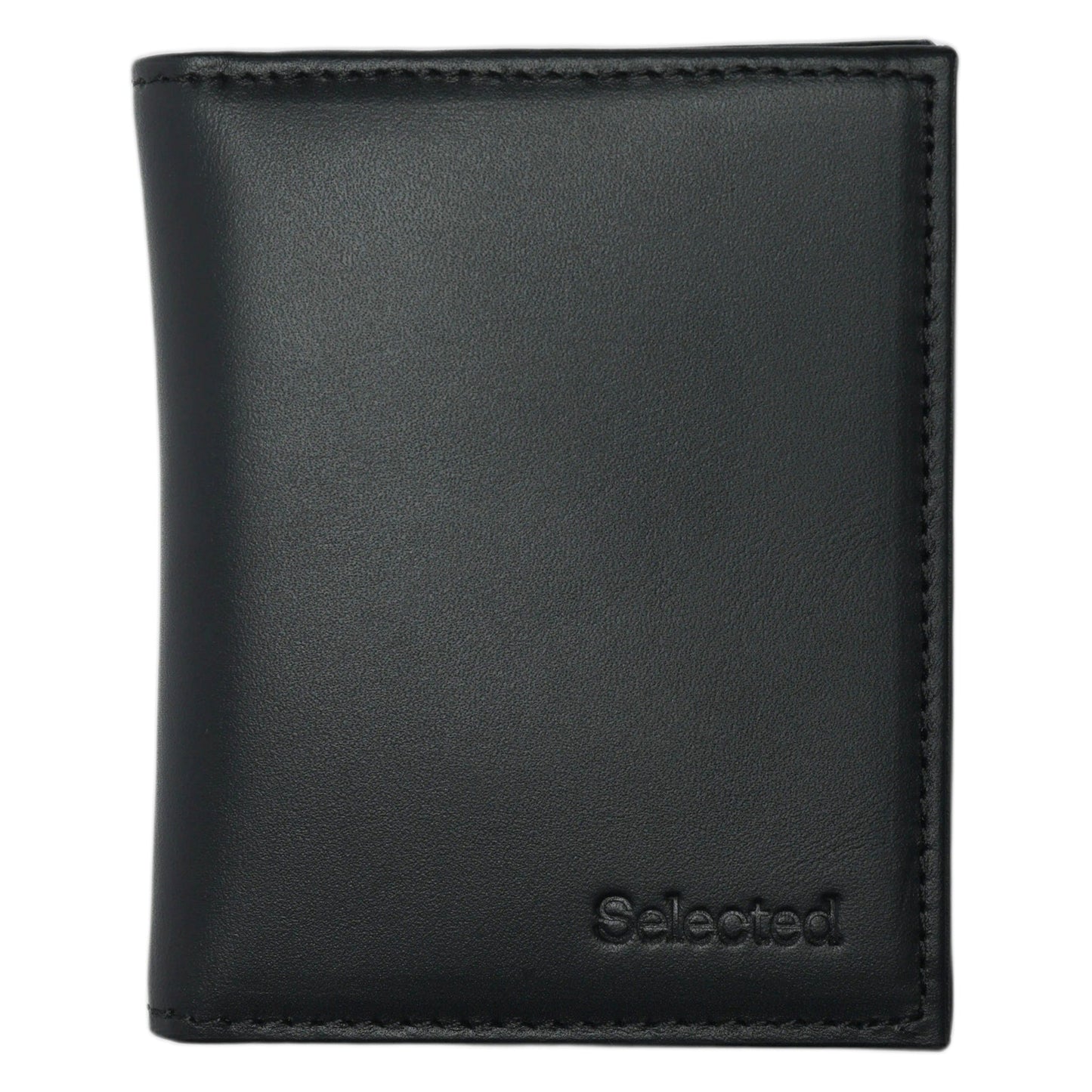 Portafogli Selected Homme Leo Leather Fold Wallet - Nero