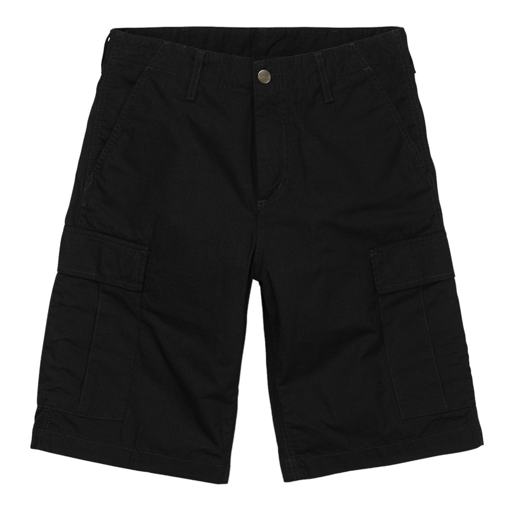 Carhartt Wip Regular cargo Short - Black rinsed Francis Concept