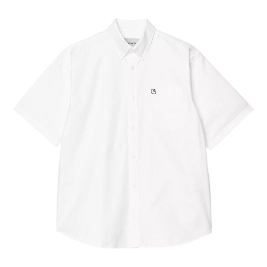 Camicia S/S Braxton Shirt - White / Black Francis Concept