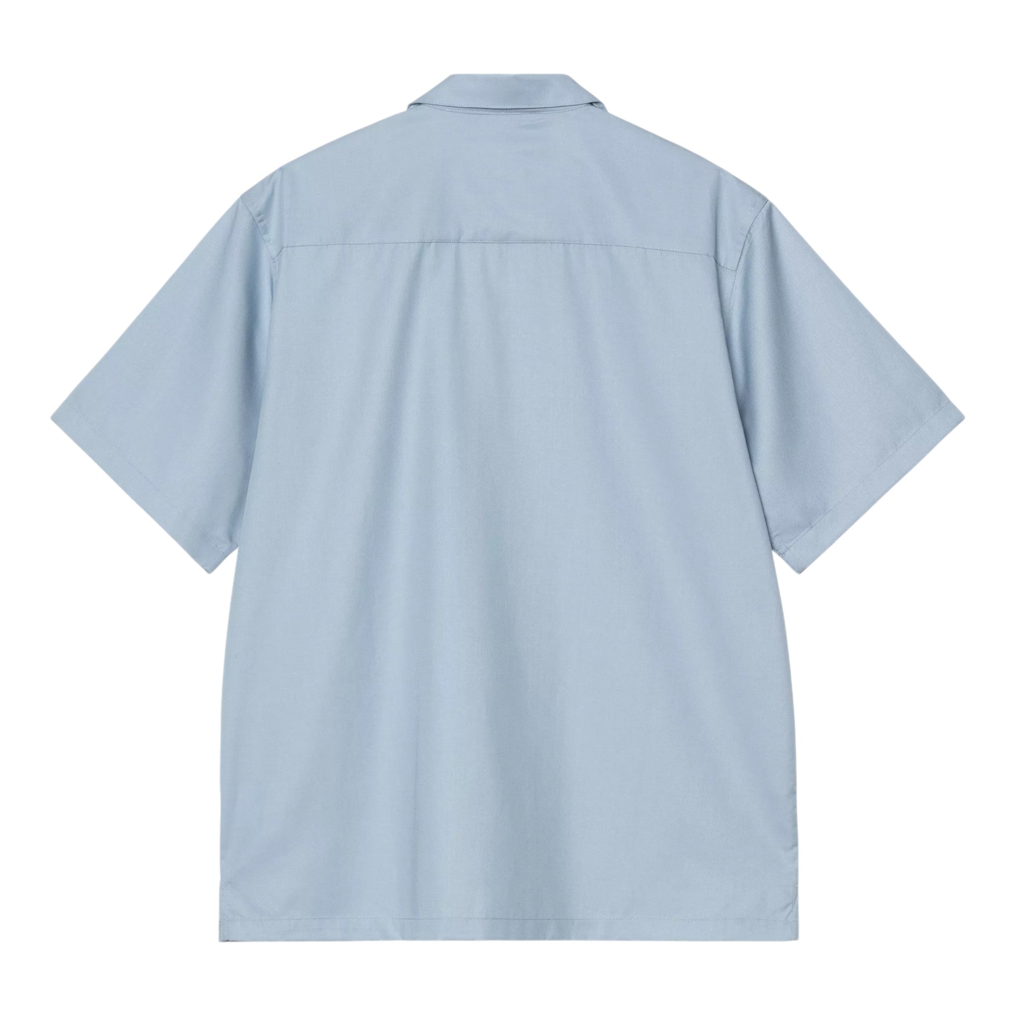 Carhartt Wip S/S Delray Shirt - Frosted Blue / White