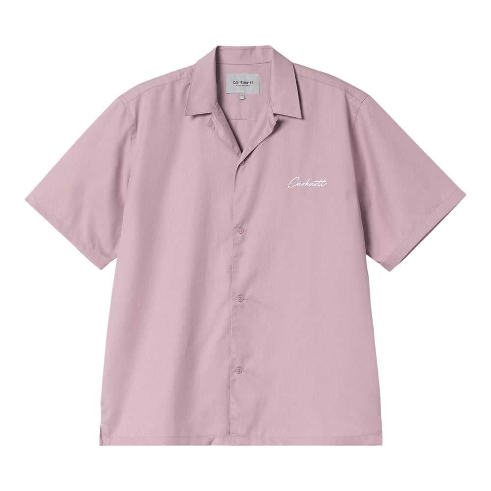 Carhartt Wip S/S Delray Shirt - Hortensia / White