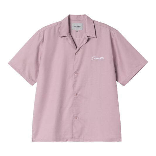 Carhartt Wip S/S Delray Shirt - Hortensia / White