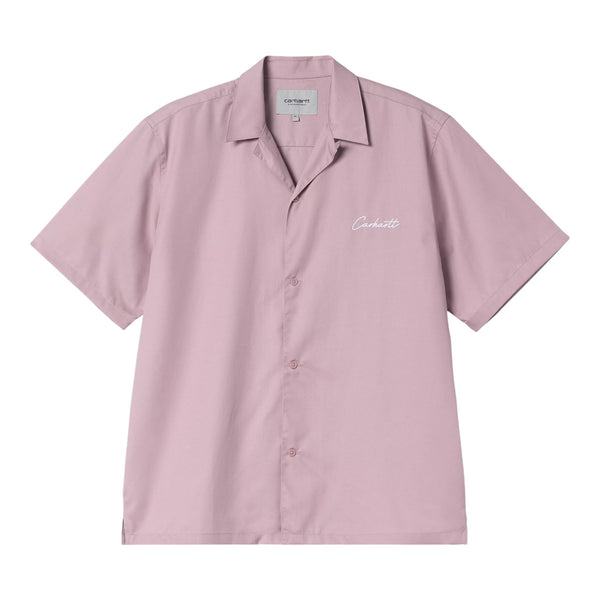 Carhartt Wip S/S Delray Shirt - Hortensia / White