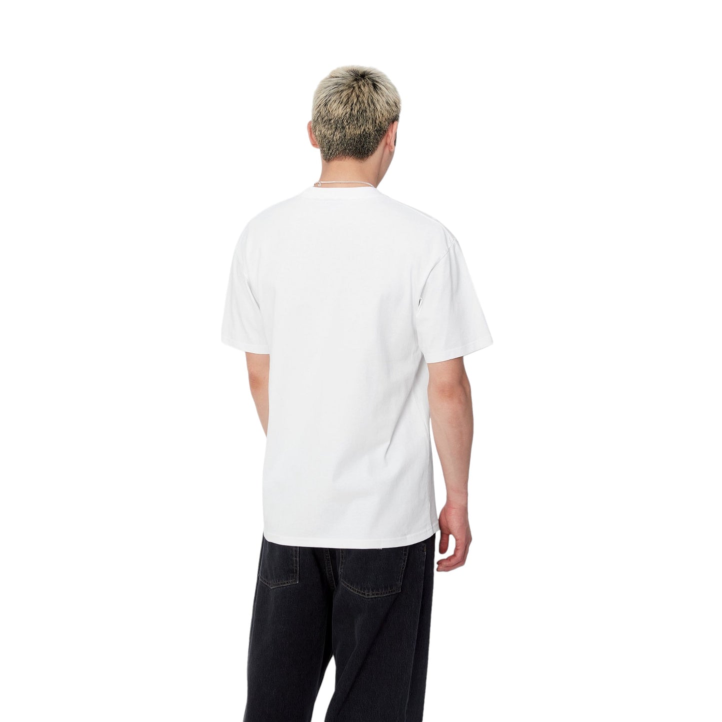Carhartt Wip S/S Duster Script T-Shirt - White garment dyed
