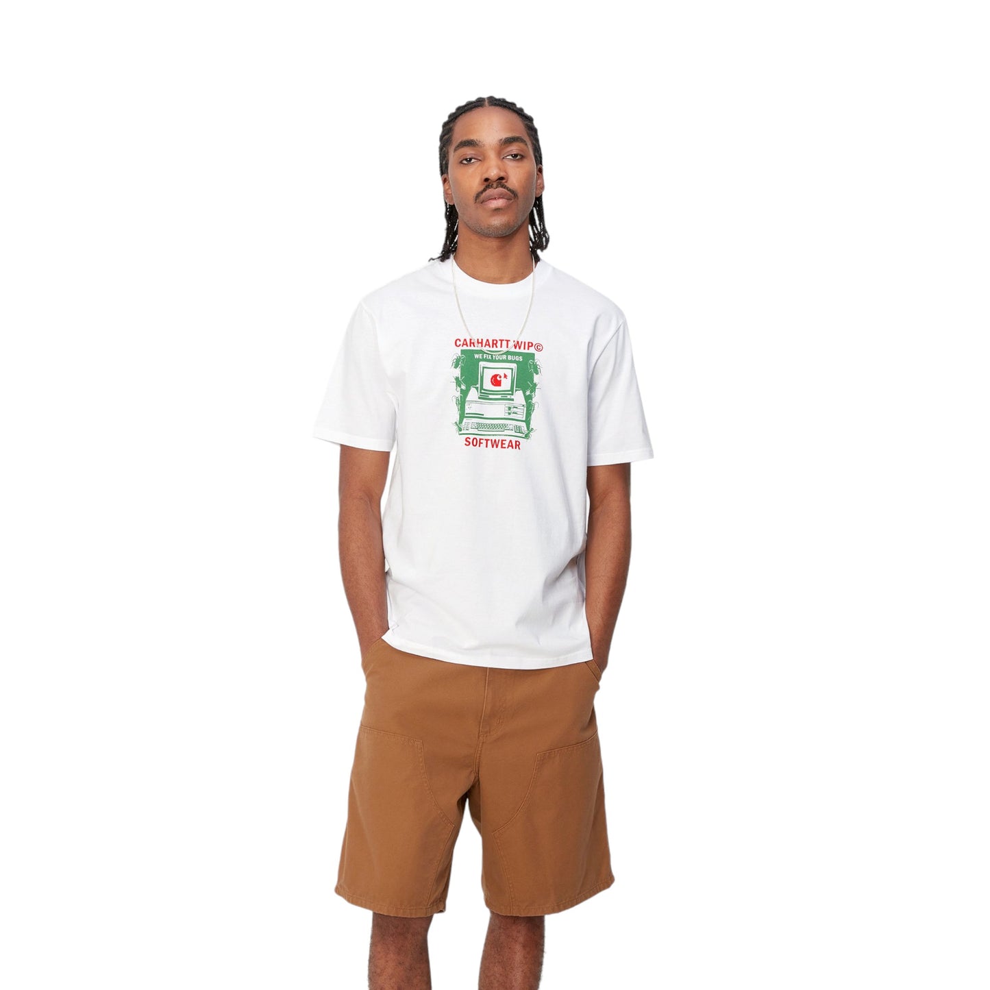 Carhartt Wip S/S Fixed Bugs T-Shirt - White Francis Concept