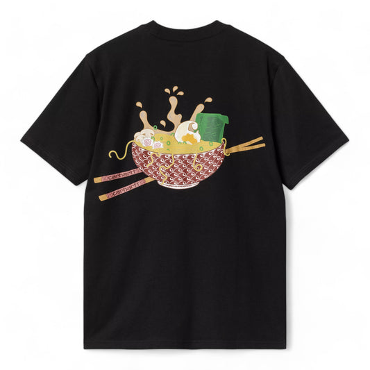 Carhartt Wip S/S Noodle Soup T- Shirt - Black Francis Concept