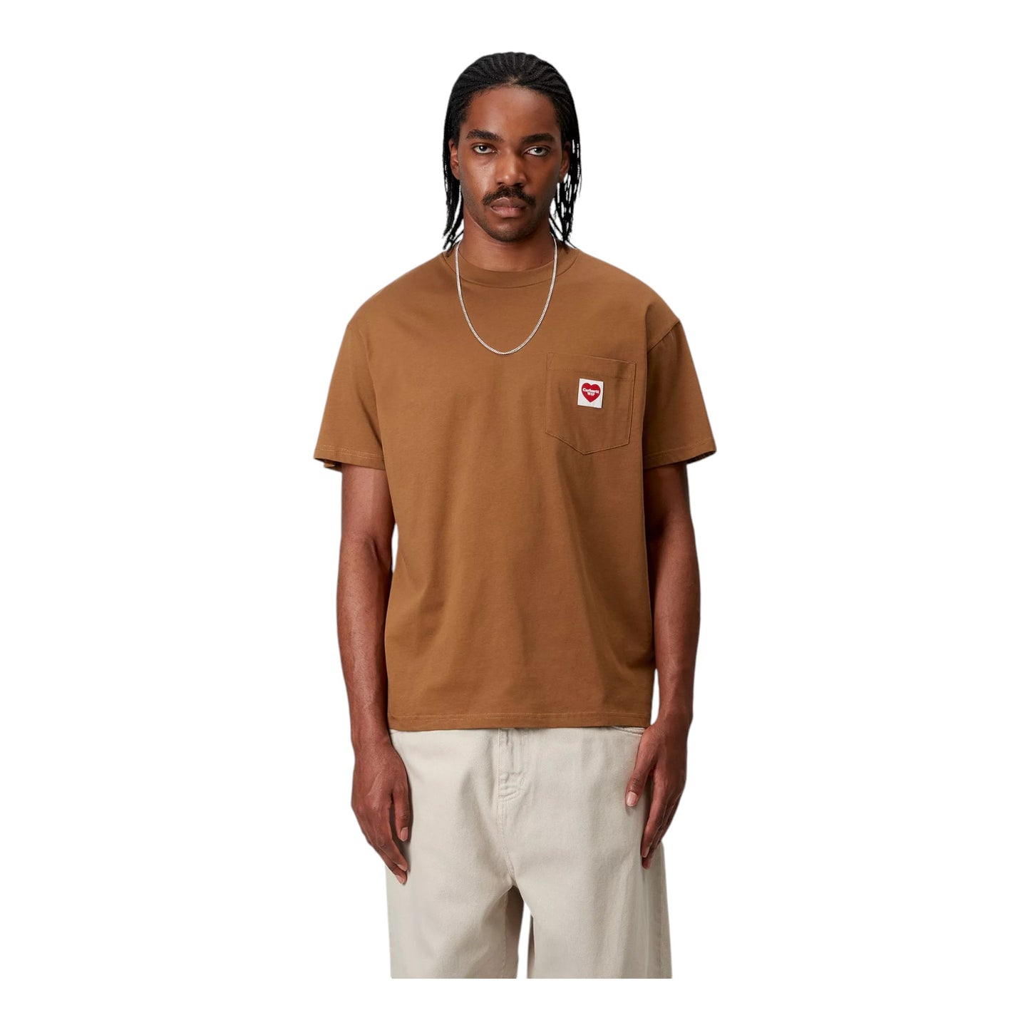 Carhartt Wip S/S Pocket Heart T-Shirt - Hamilton Brown